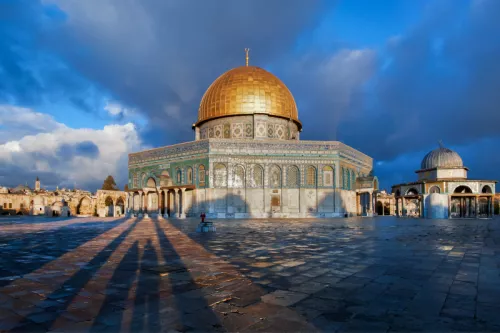 Photograph of the Dome of the Rock in Jerusalem.